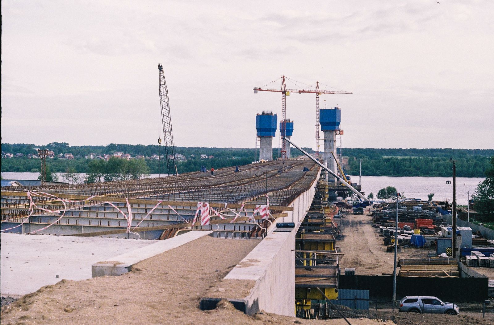 Bridge infrastructure under construction