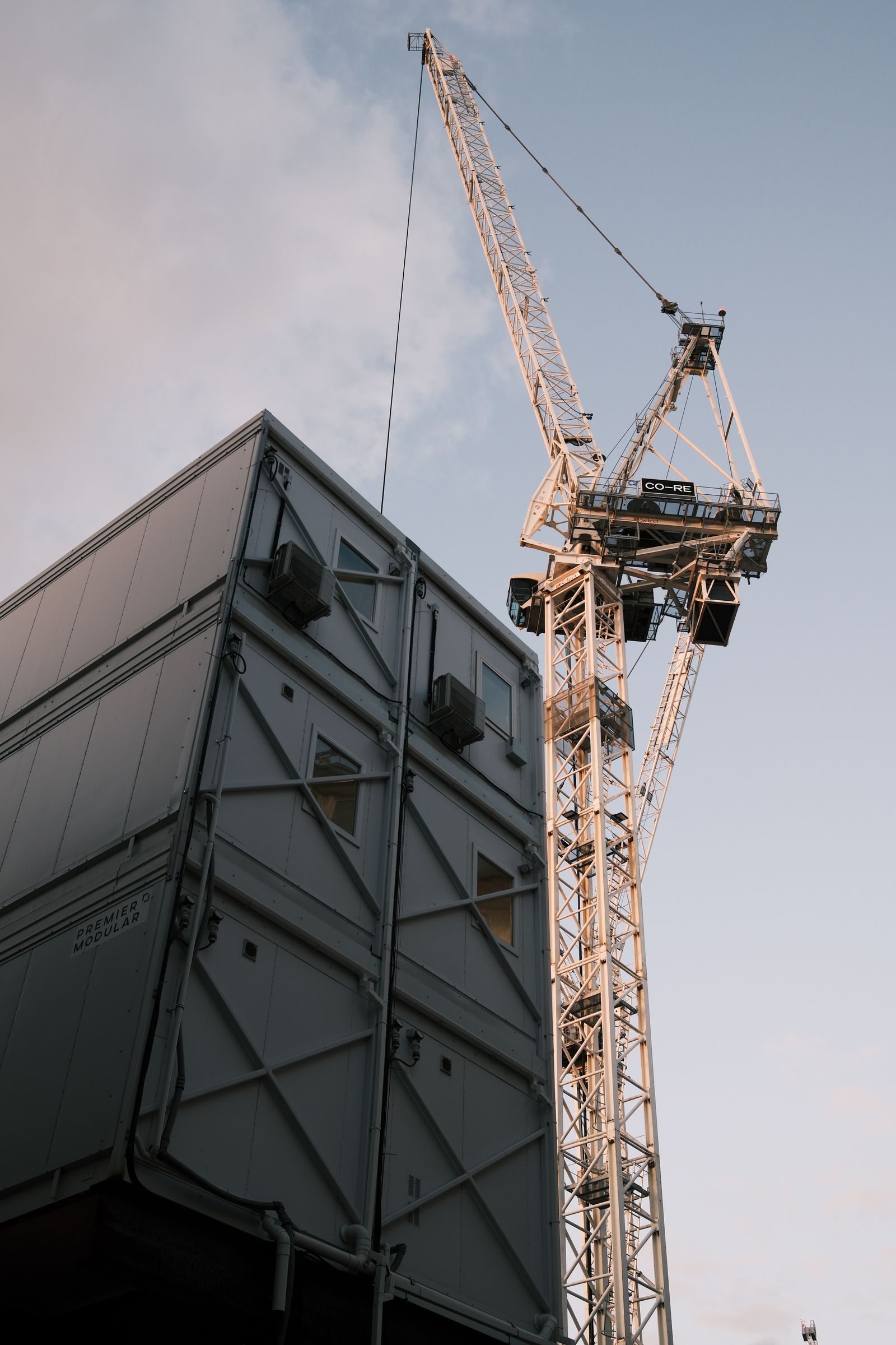 Tower crane at a construction project