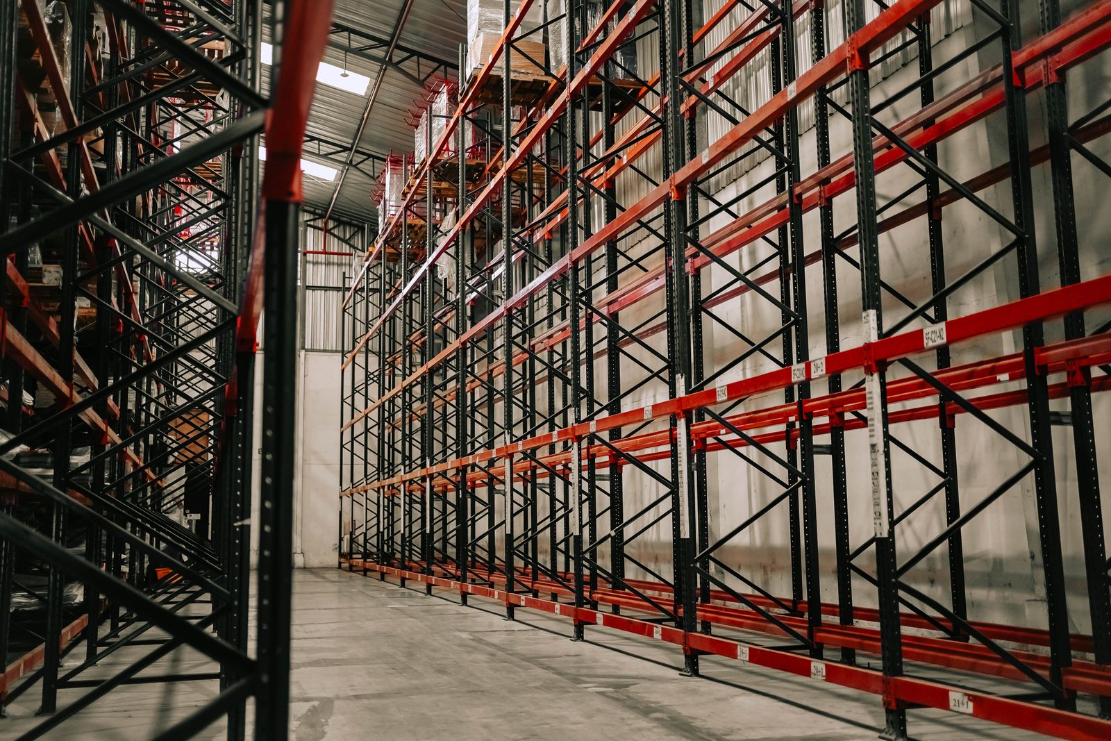 Modern industrial warehouse interior